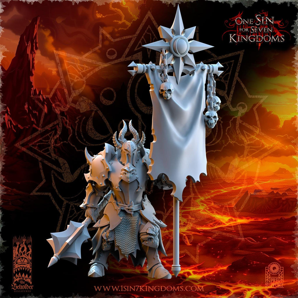 Realms of Mayhem The Ascended Command Group - in 12k- by TheBeholderMiniatures