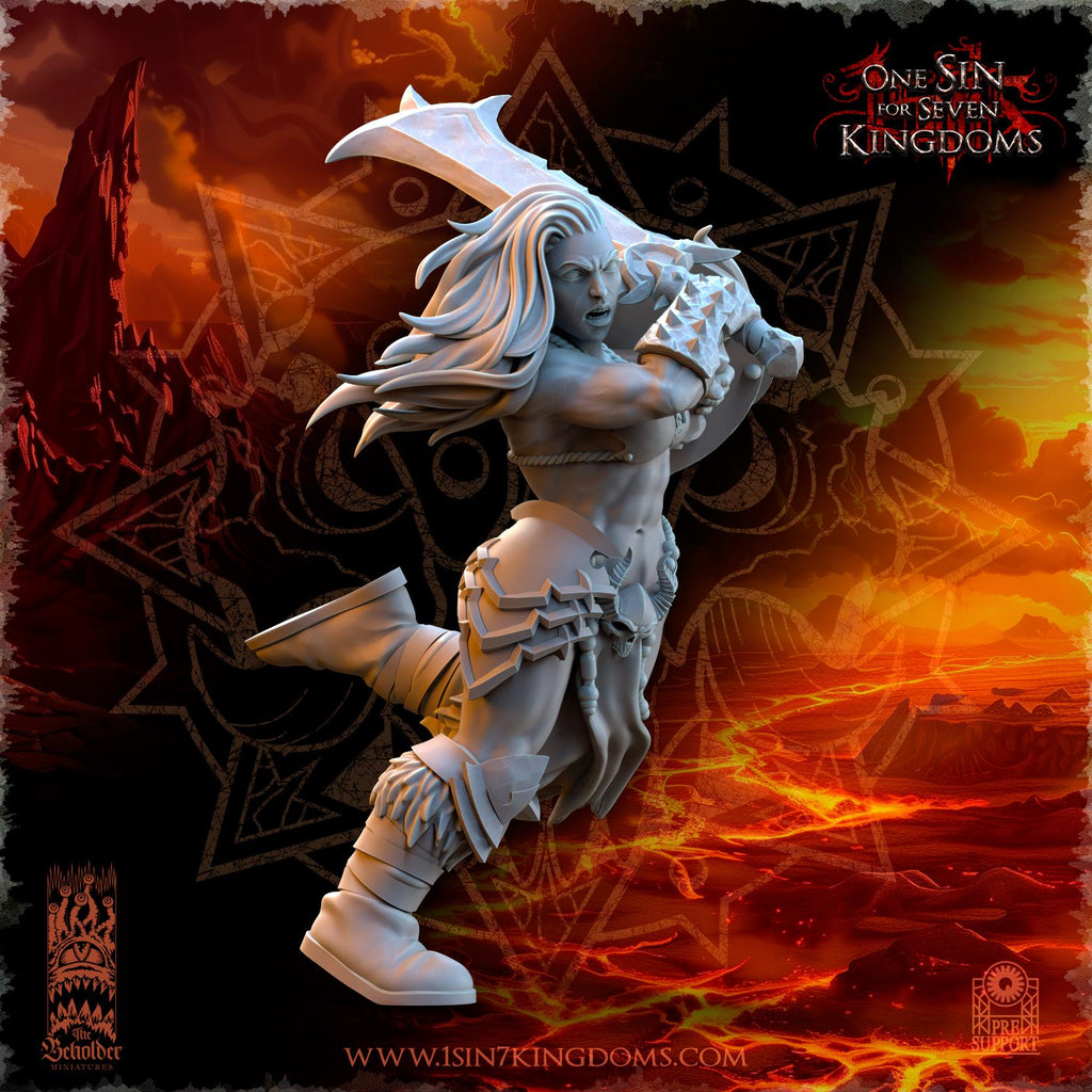 Realms of Mayhem Barbarian Razors - in 12k- by TheBeholderMiniatures