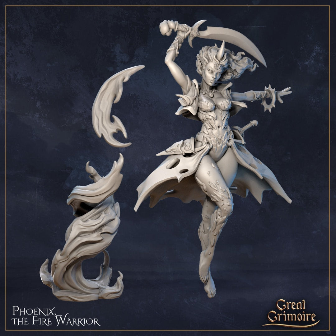Phoenix the Fire Warrior - in 12k - by Great Grimoire