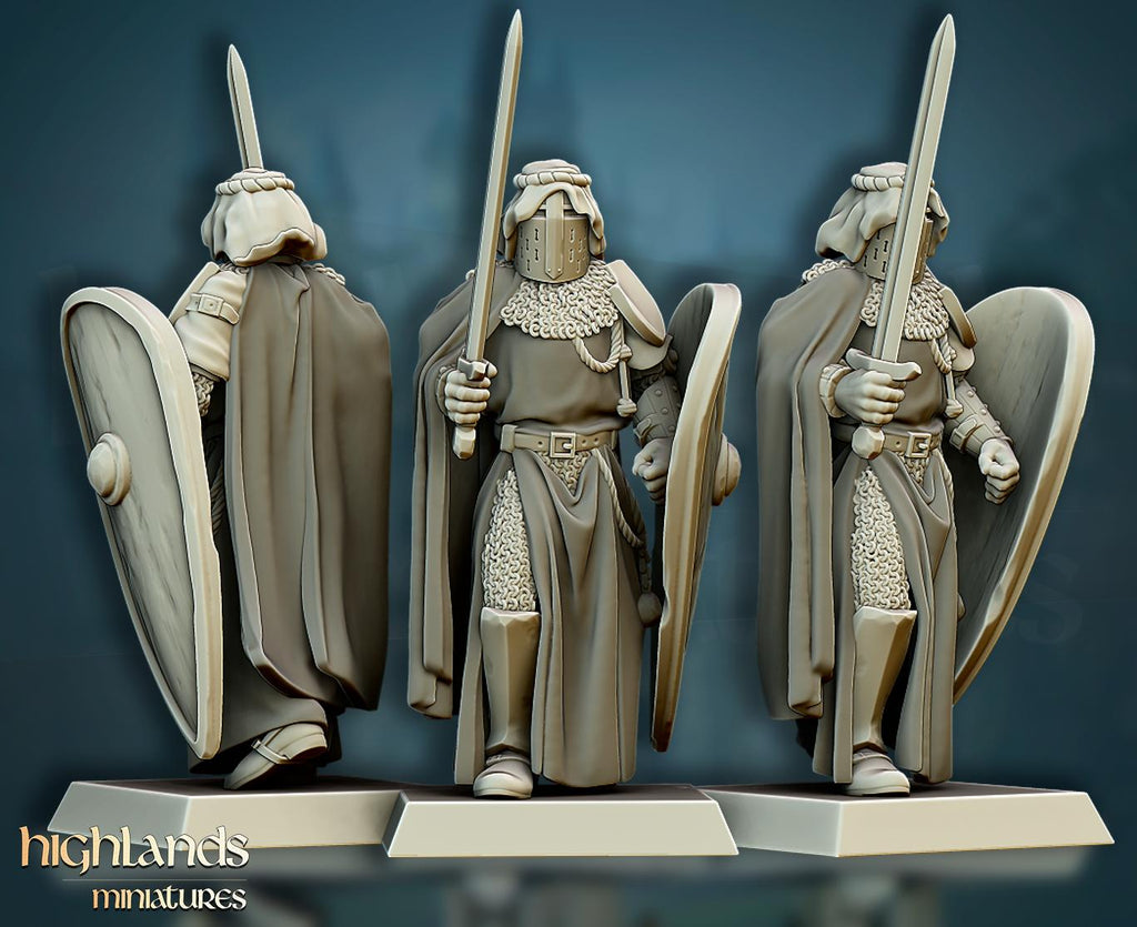 Crusaders Core Unit - in 12k- by Highlands Miniatures
