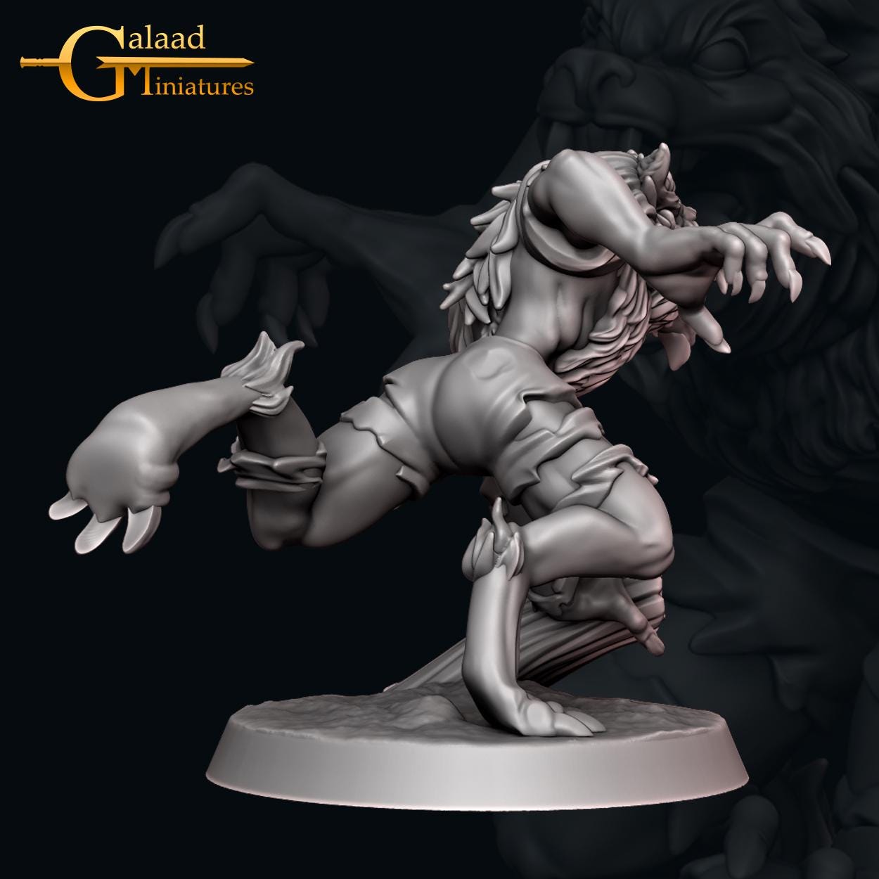 4 Model Pack - Werewolves - in 8k - by Galaad