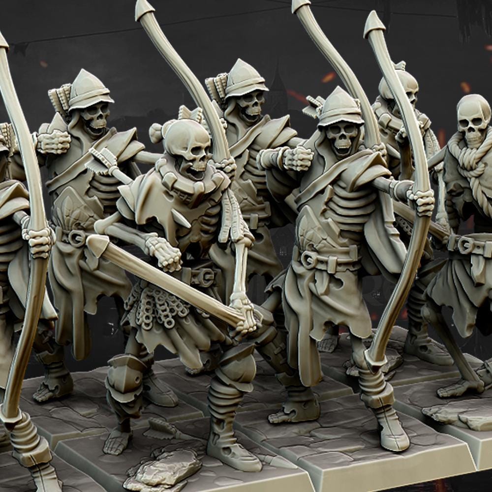 Undead Archers - in 12k- by Highlands Miniatures
