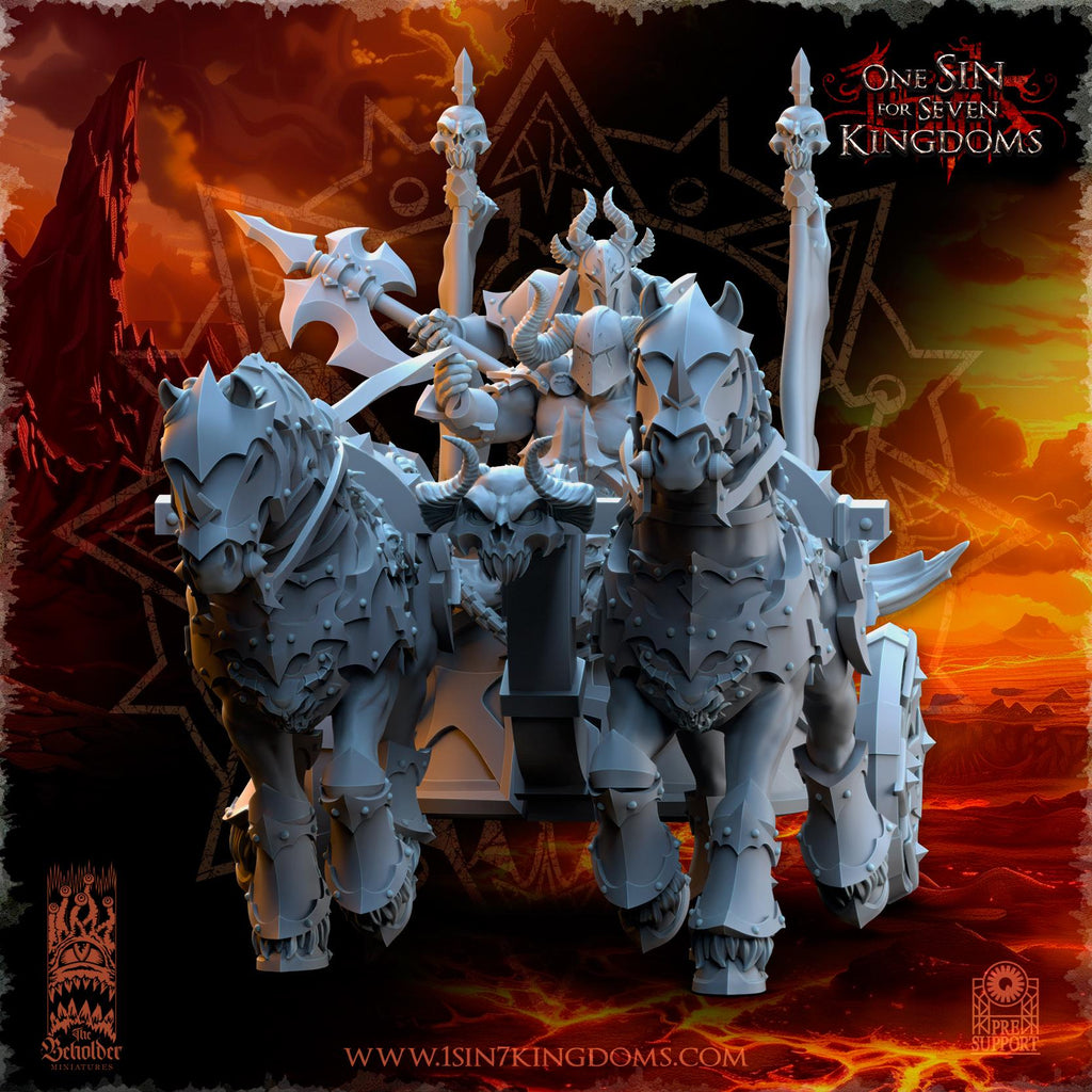 Realms of Mayhem Deathbringer Chariot - in 12k- by TheBeholderMiniatures
