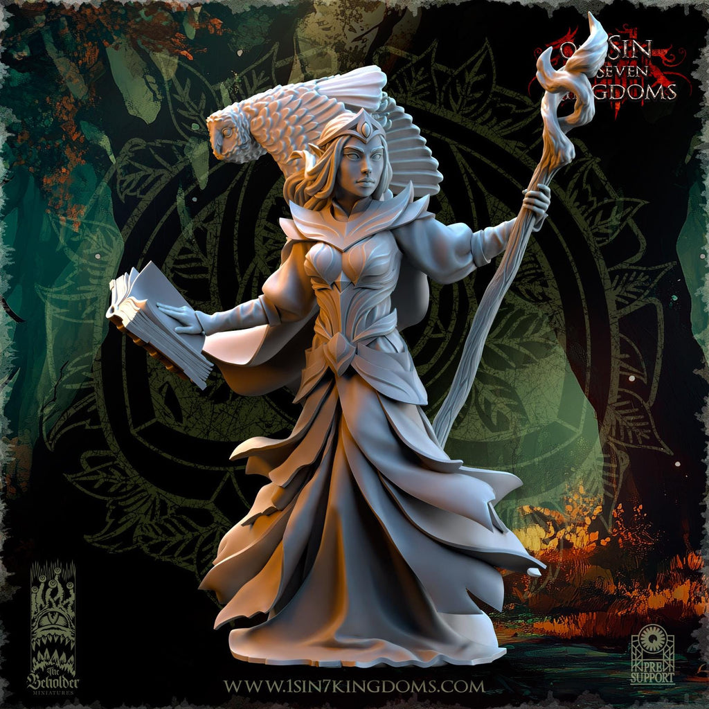 Nuara, Whisper of the Trees - in 12k- by TheBeholderMiniatures