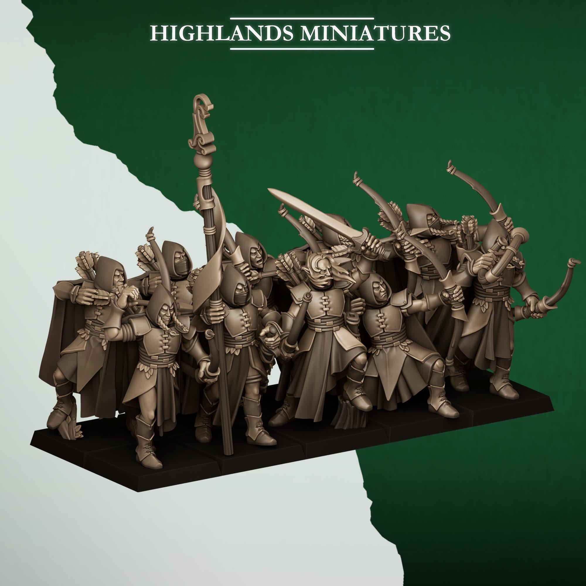 Feral Archers - in 12k by Highlands Miniatures
