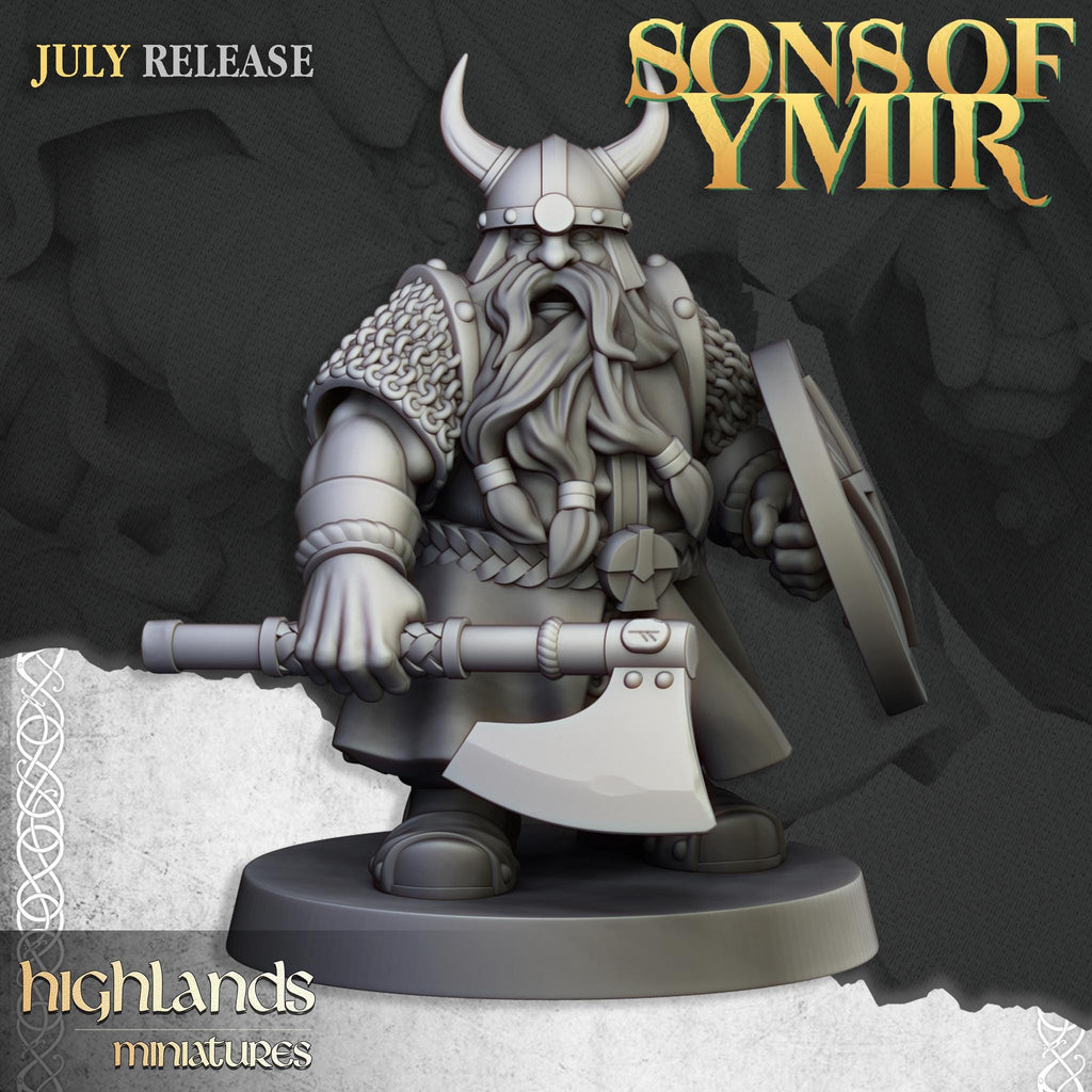 Dwarfs Warriors Unit - in 12k- by Highlands Miniatures