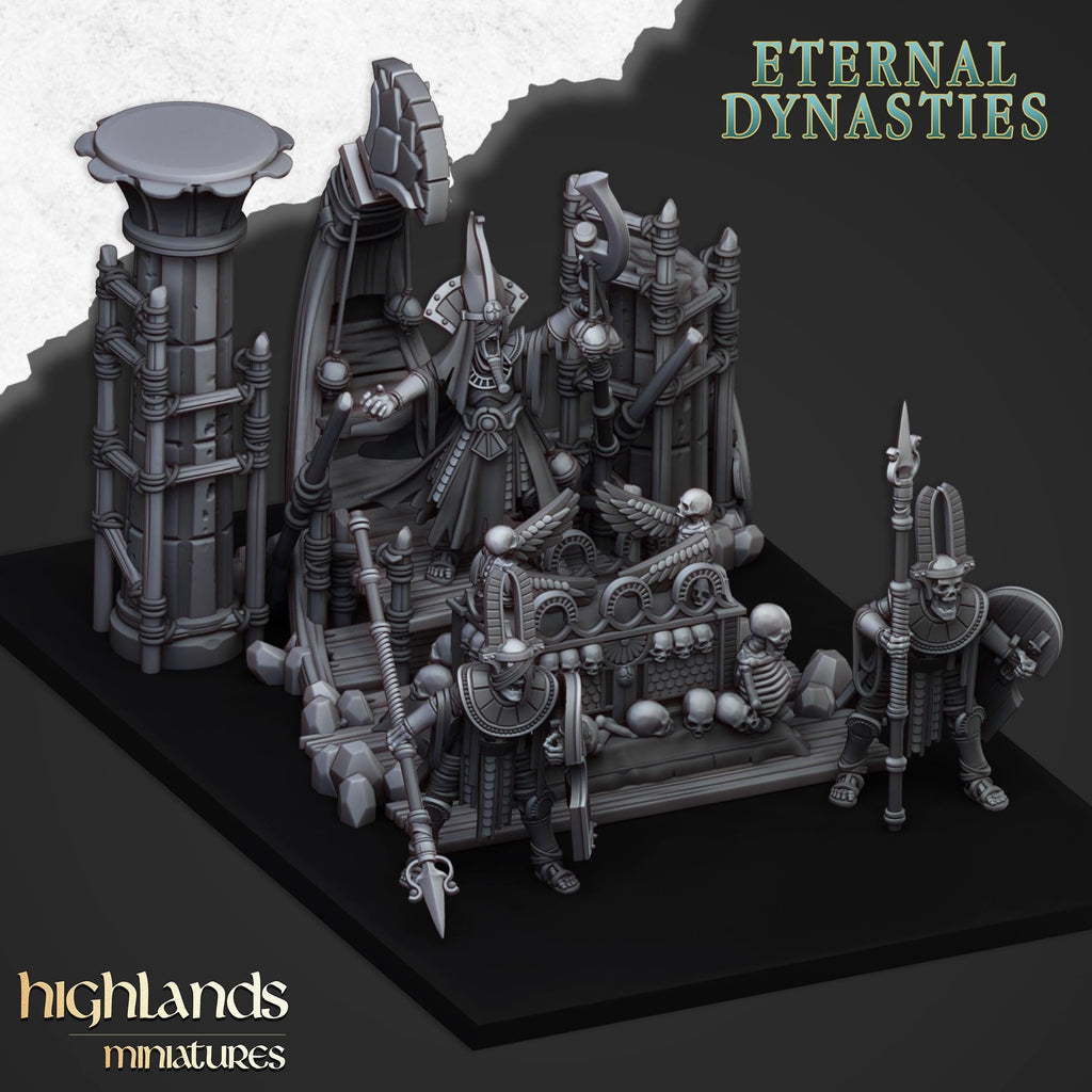 Pharaoh Funeral Ship - in 12k- by Highlands Miniatures