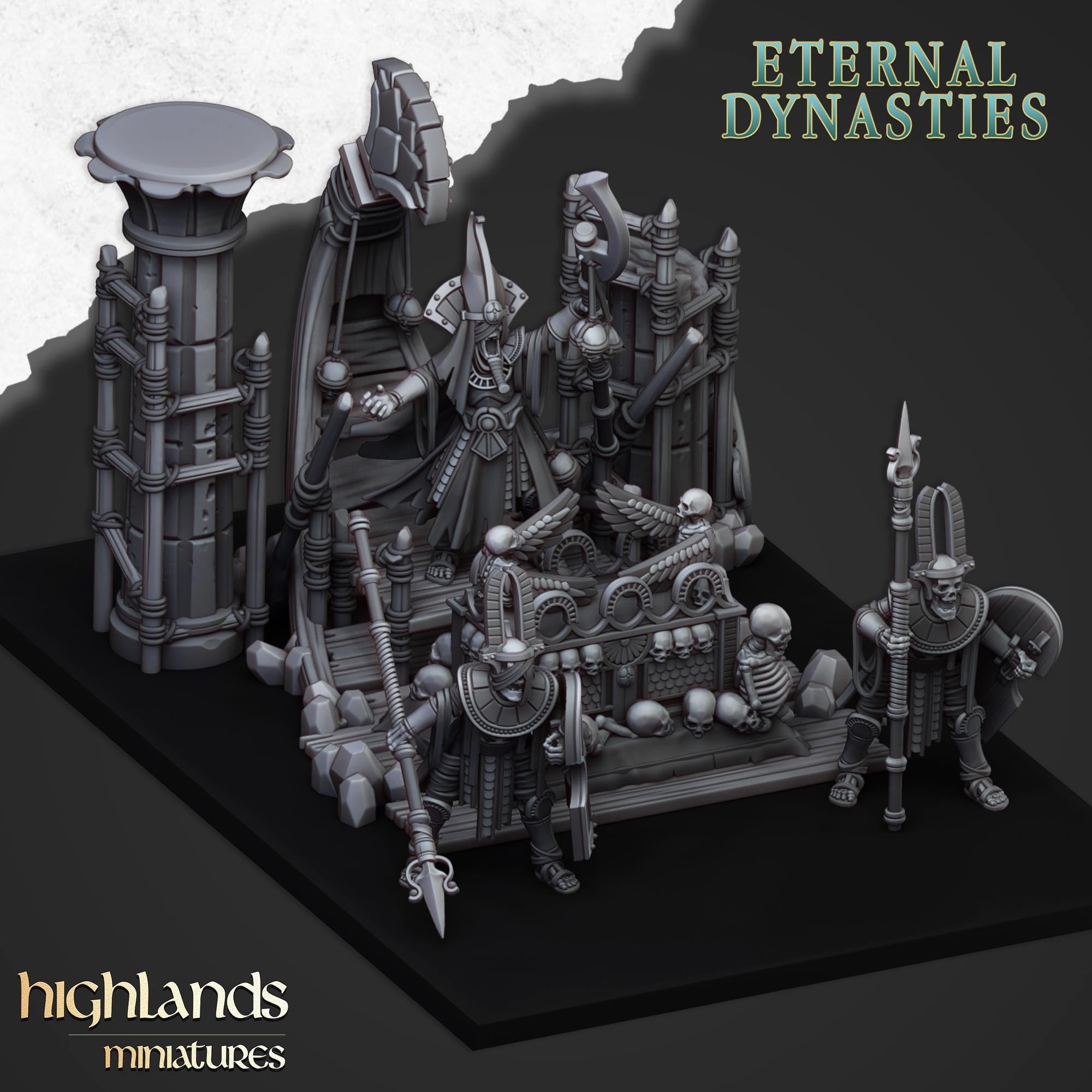 Pharaoh Funeral Ship - in 12k- by Highlands Miniatures