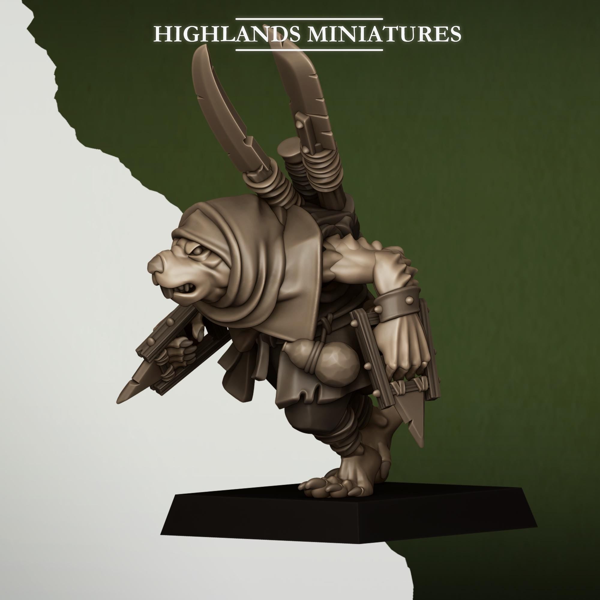 Sewer Vermin Smugglers  - in 12k- by Highlands Miniatures
