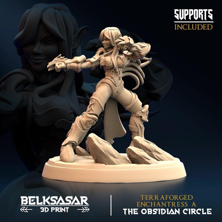 Terraforged enchantess - 6 models - 12k by Belksasar