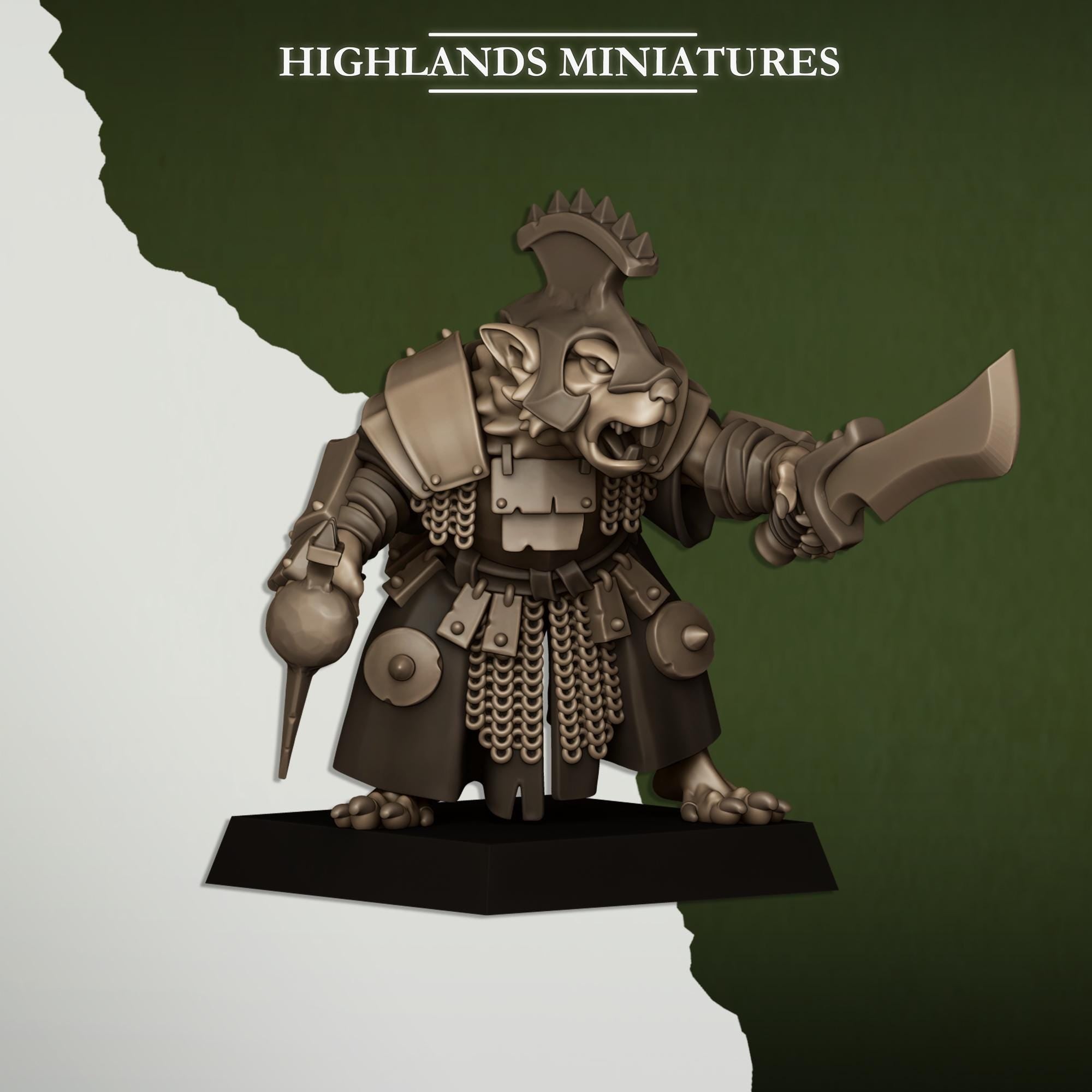 Sewer Vermin Lord - in 12k- by Highlands Miniatures