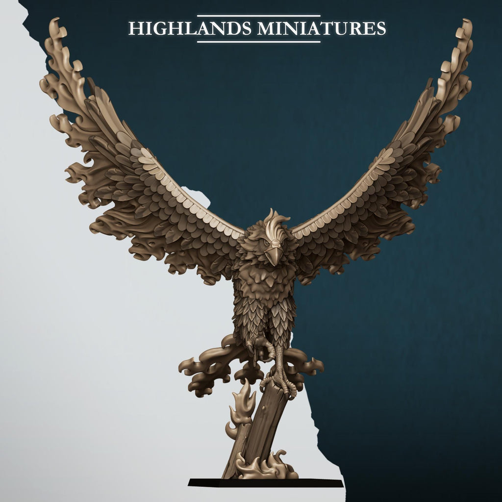 Fire and Ice Phoenix  - in 12k- by Highlands Miniatures