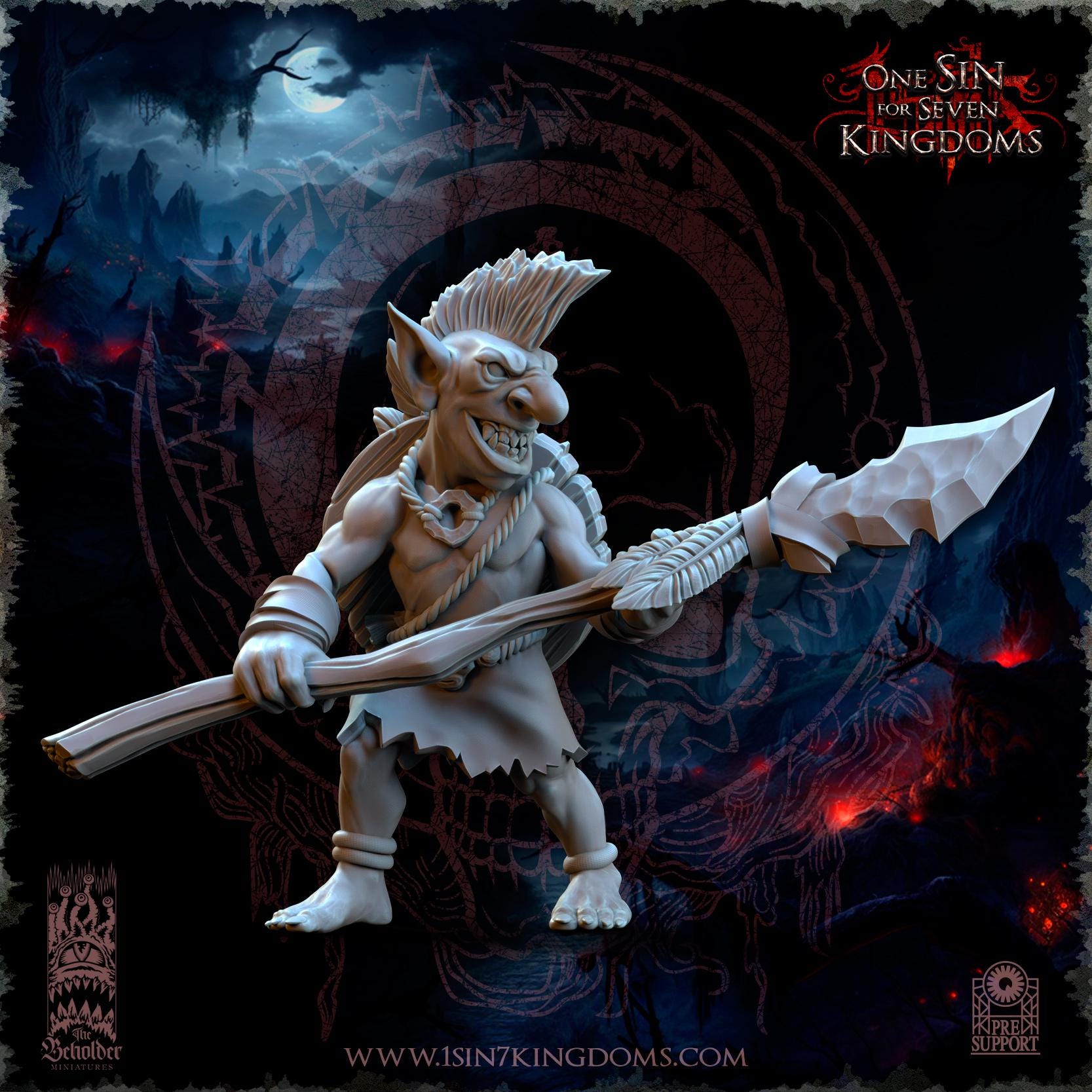 The Black Horde Goblins Jungle Warriors - 12k by TheBeholderMiniatures