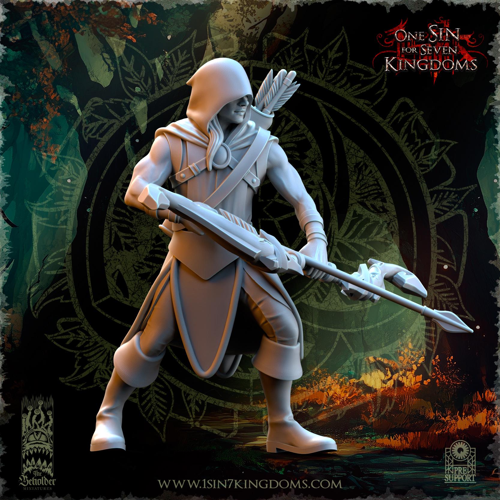Evergreen Elves Rangers - in 12k- by TheBeholderMiniatures