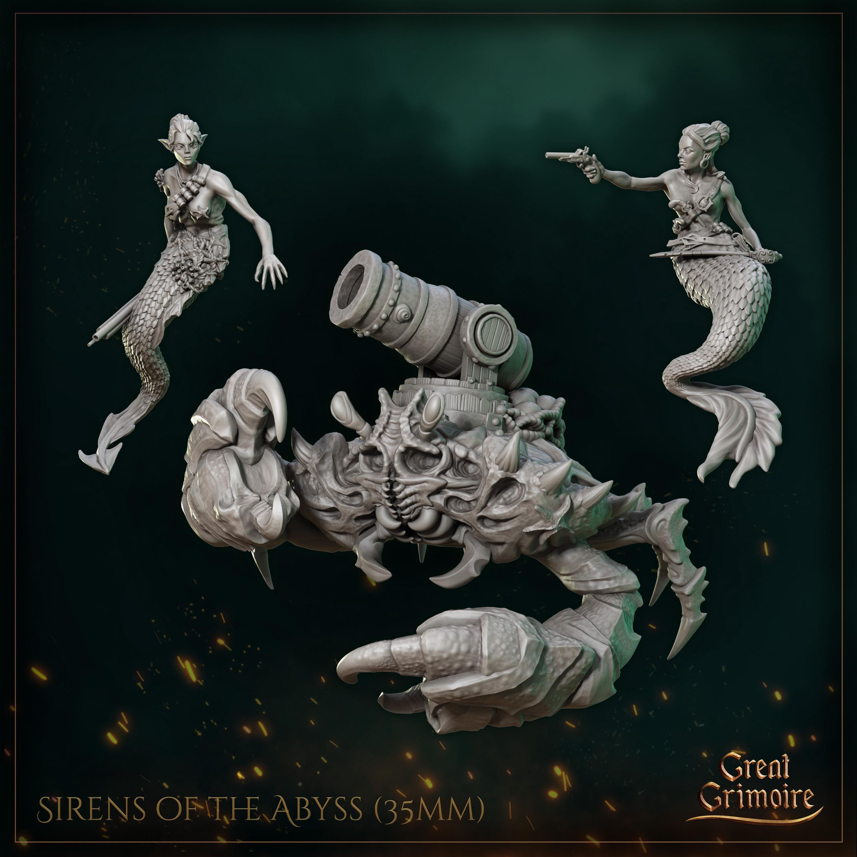 Sirens of the Abyss - in 12k - by Great Grimoire