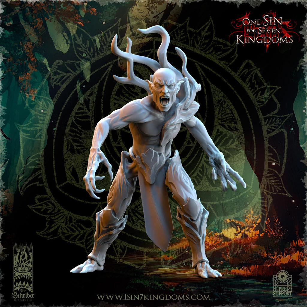 Evergreen Elves Invocations of the Forest - in 12k- by TheBeholderMiniatures
