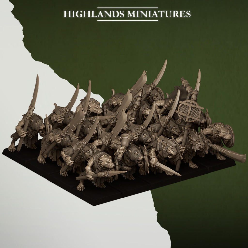 Sewer Rats - in 12k- by -Highlands Miniatures