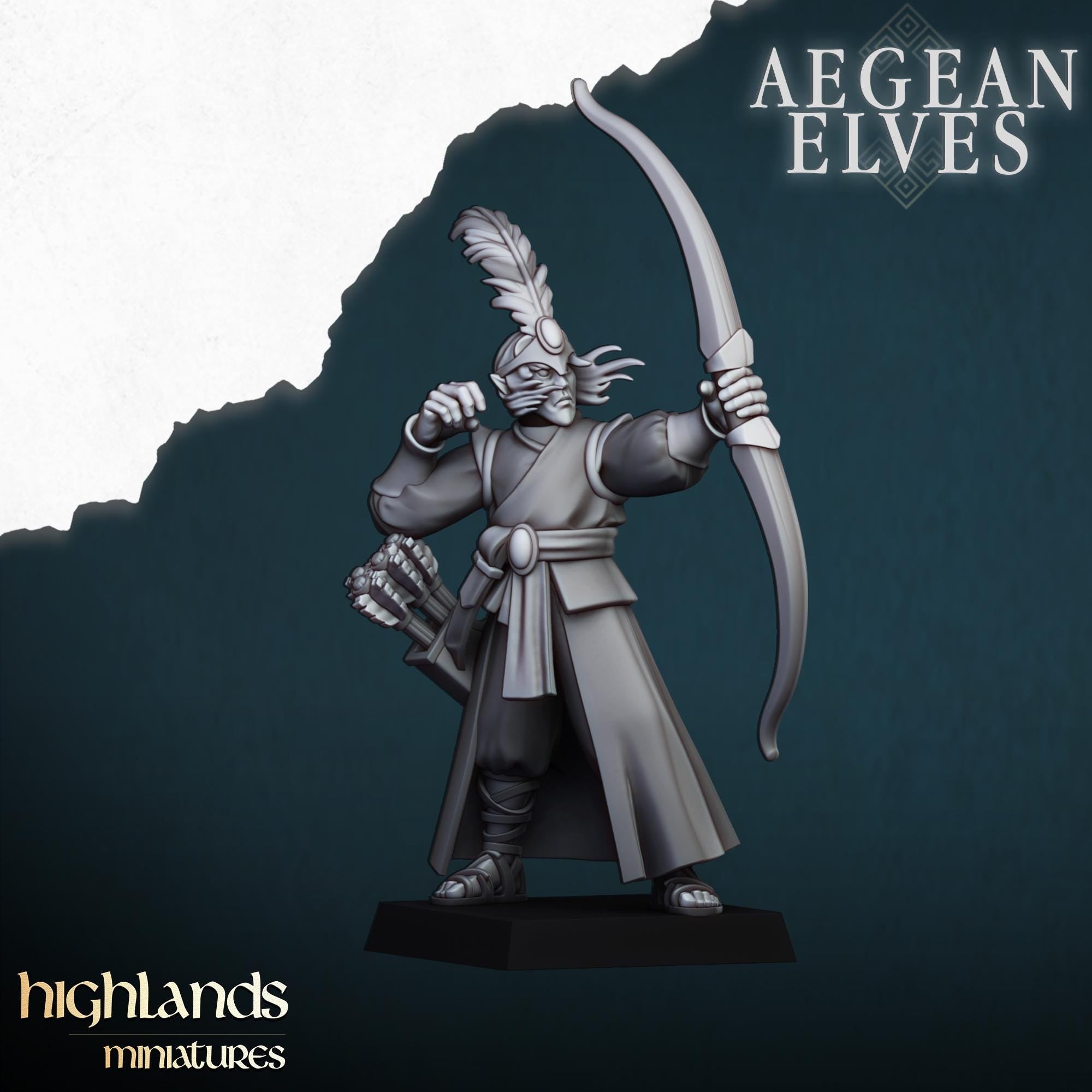 Aegean Elves Archers  - in 12k- by Highlands Miniatures