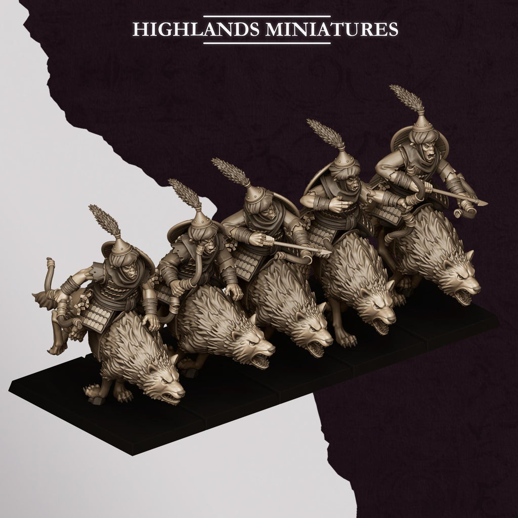 Hobgoblin Riders - in 12k by Highlands Miniatures