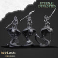 Mounted Ancient Guard on Great Snakes - in 12k- by Highlands Miniatures