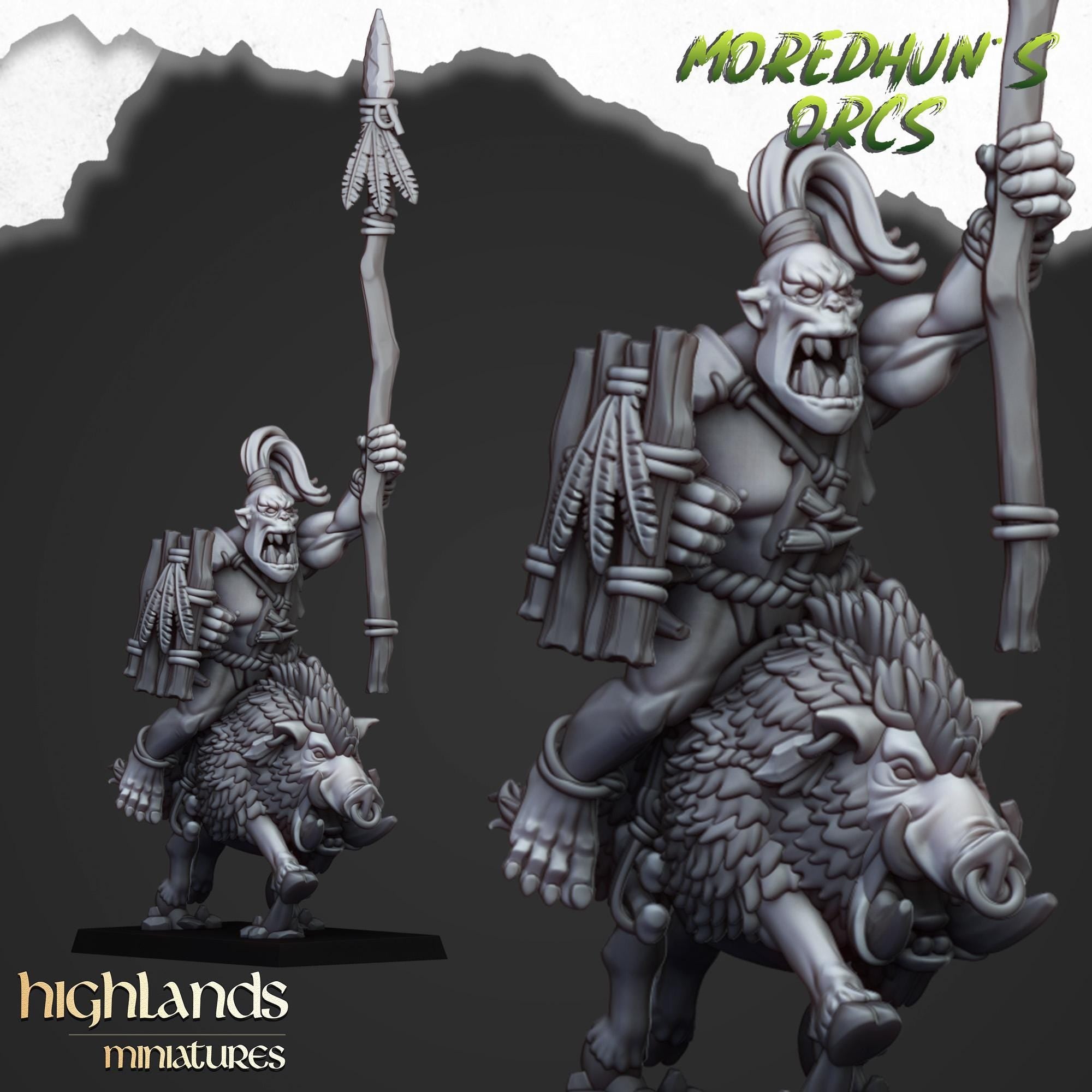 Mounted Cave Orcs - in 12k- by Highlands Miniatures