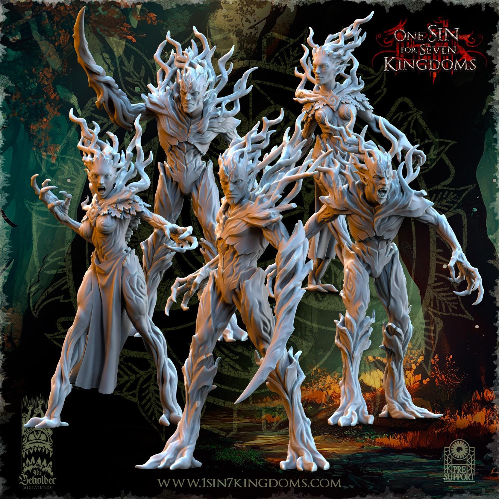 Evergreen Elves Druades - in 12k- by TheBeholderMiniatures