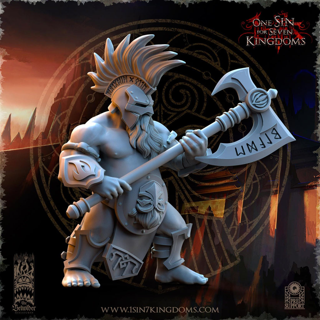 Dwarven Kingdoms Cleavers of Molten Core- in 12k by TheBeholderMiniatures
