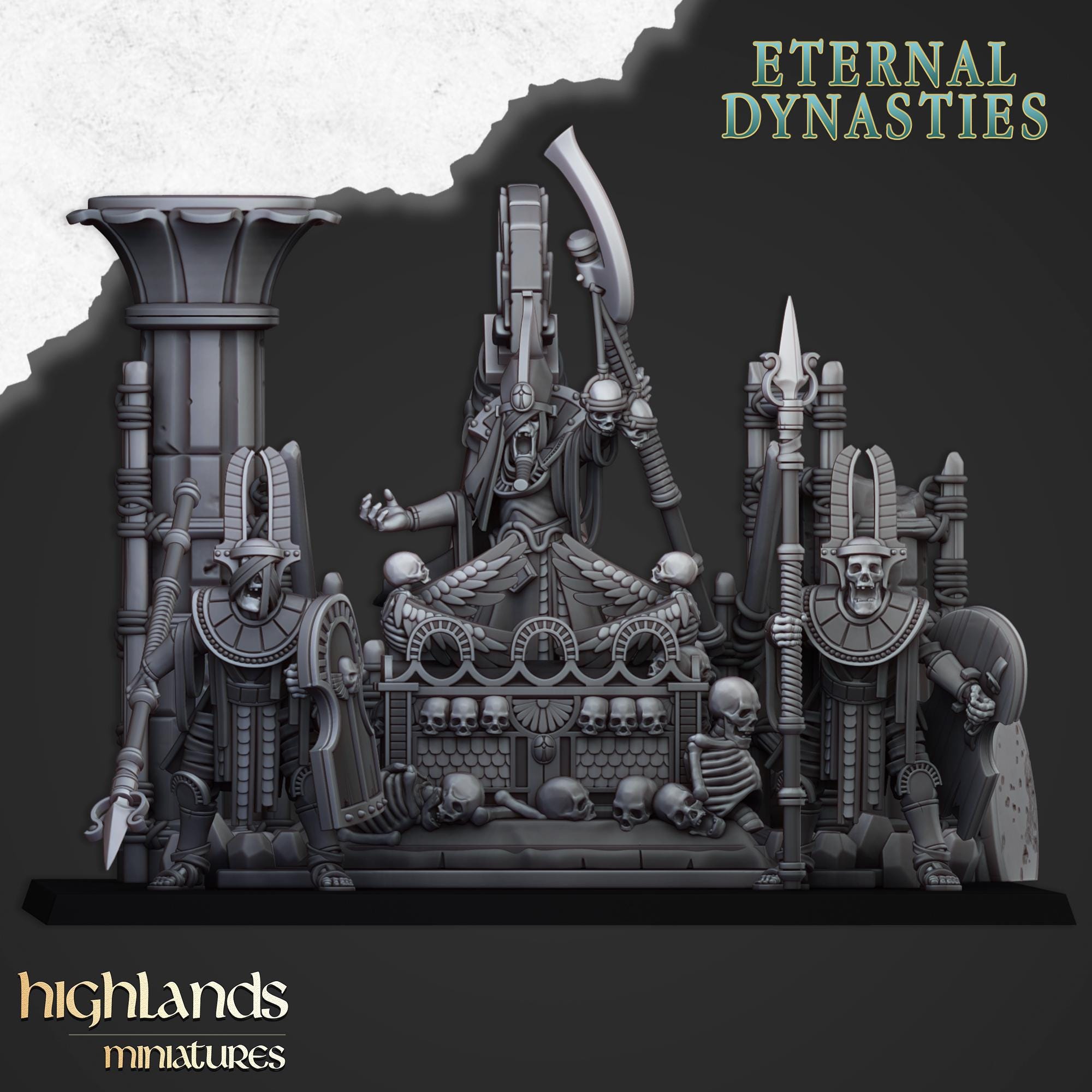 Pharaoh Funeral Ship - in 12k- by Highlands Miniatures