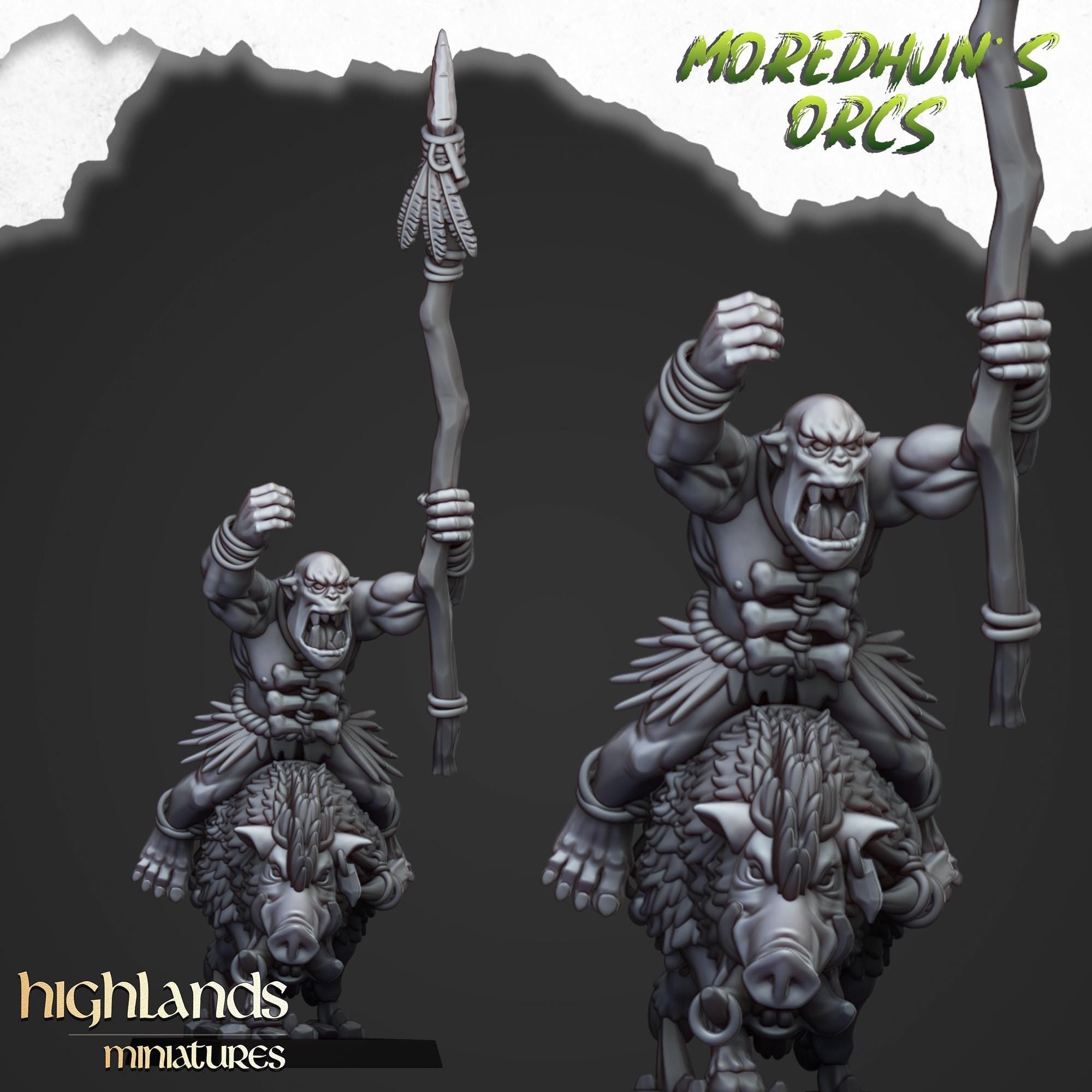 Mounted Cave Orcs - in 12k- by Highlands Miniatures