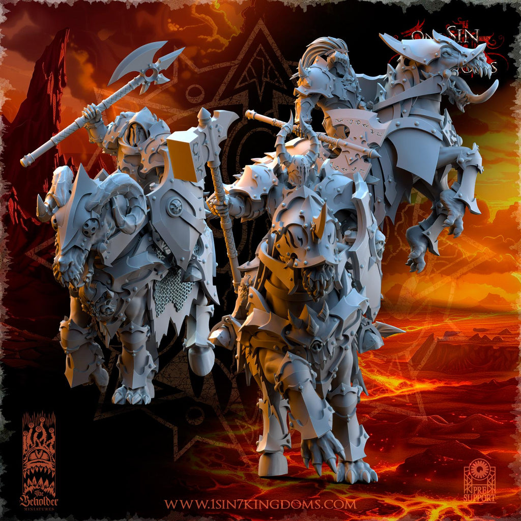 Realms of Mayhem The Ascended Knights - in 12k by TheBeholderMiniatures