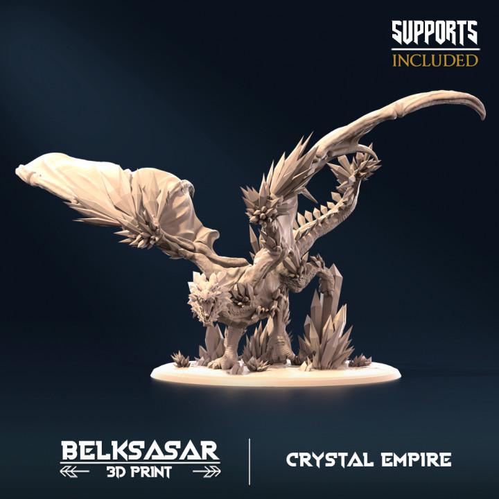Crystal dragon  - in 12k by Belksasar