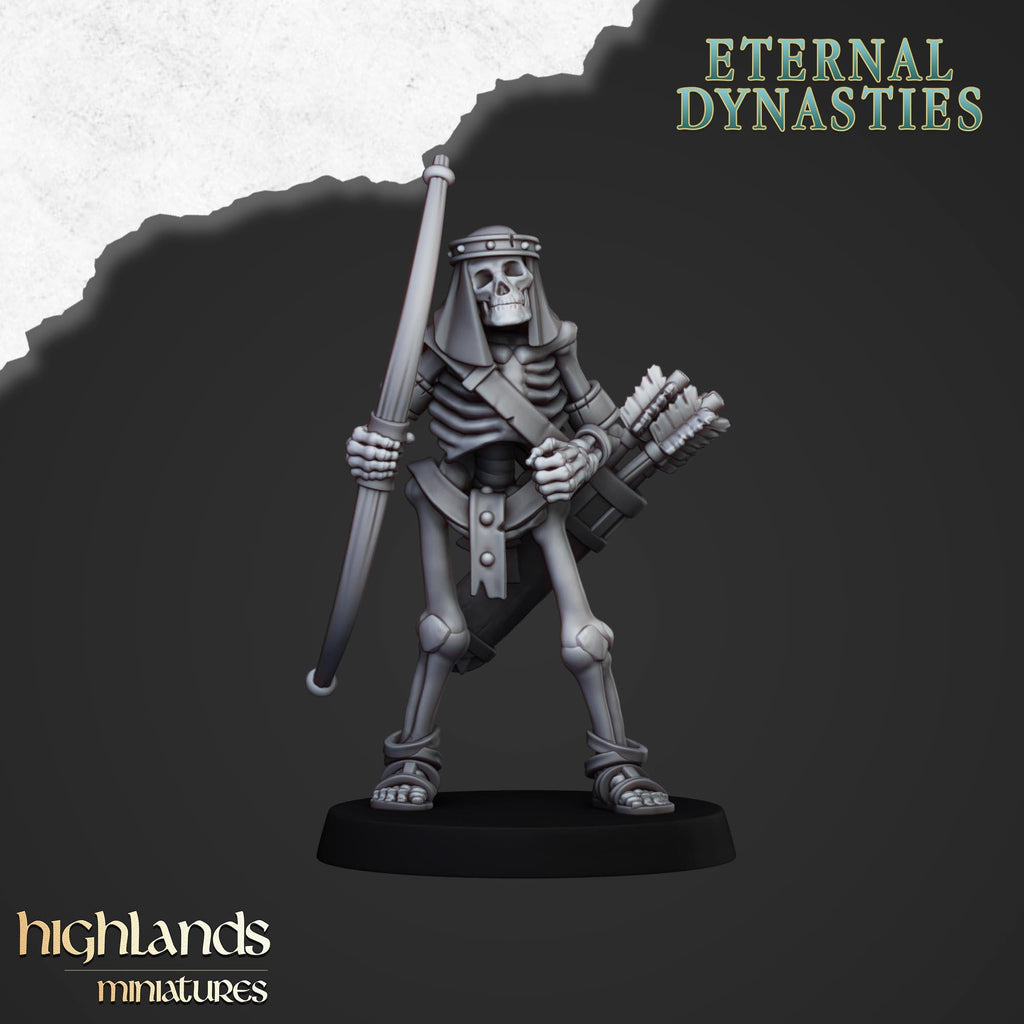 Ancient Skeletons with Bows - in 12k- by Highlands Miniatures