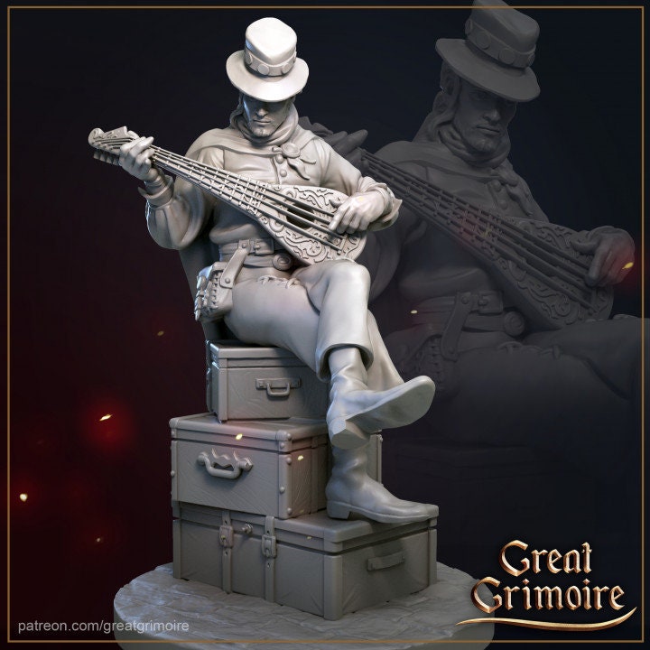 3 Model Pack - Bard, Woodsman, Fortune Hag - in 12k - by Great Grimoire