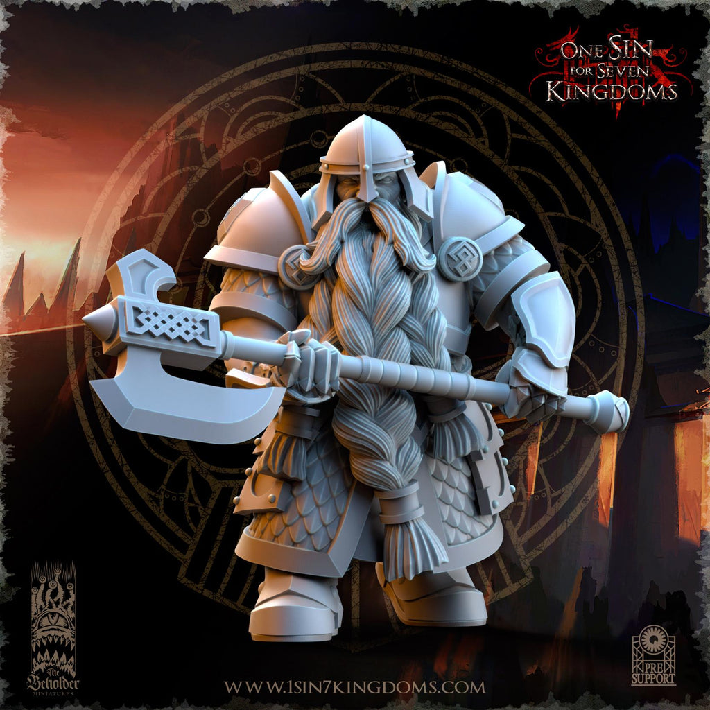 Dwarven Kingdoms Legion of the Ancient Warriors - in 12k  by TheBeholderMiniatures