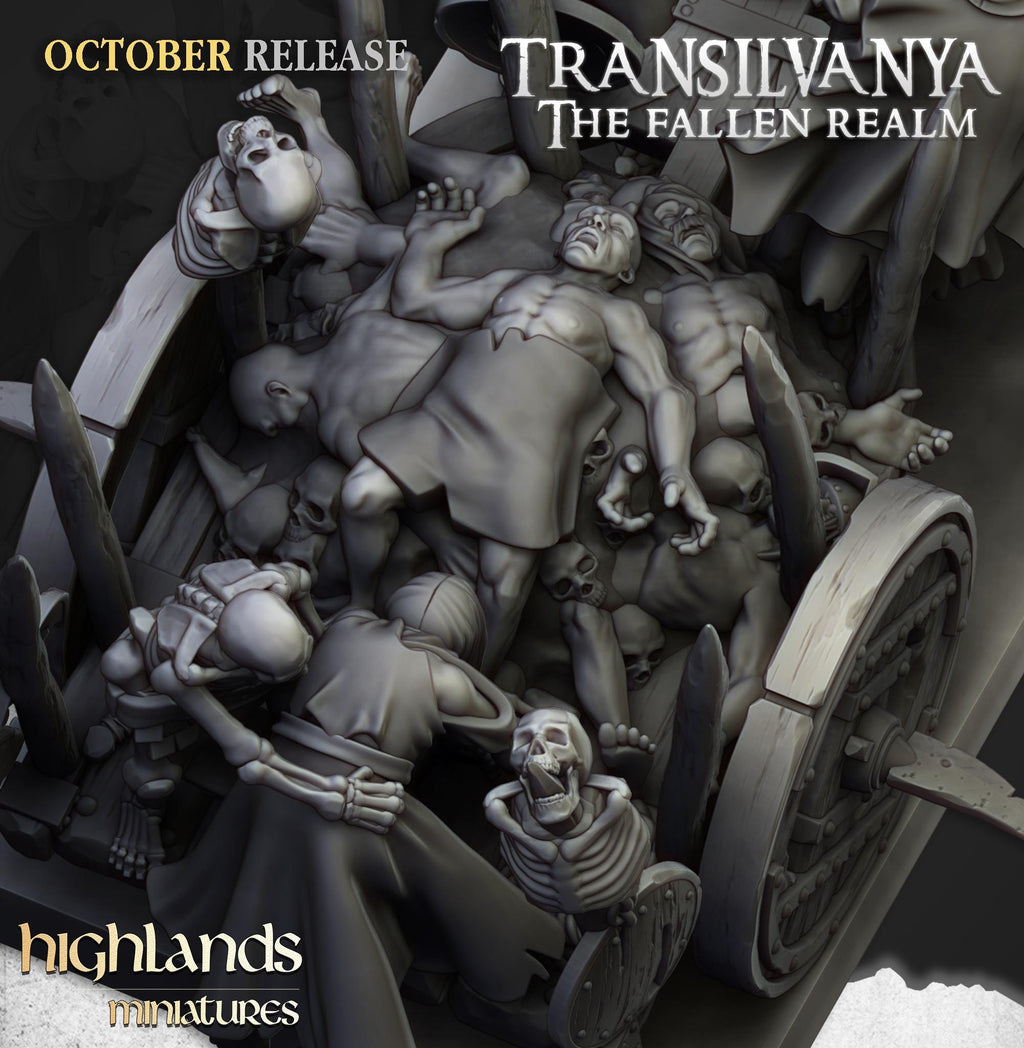 Corpse Cart  - in 12k- by Highlands Miniatures