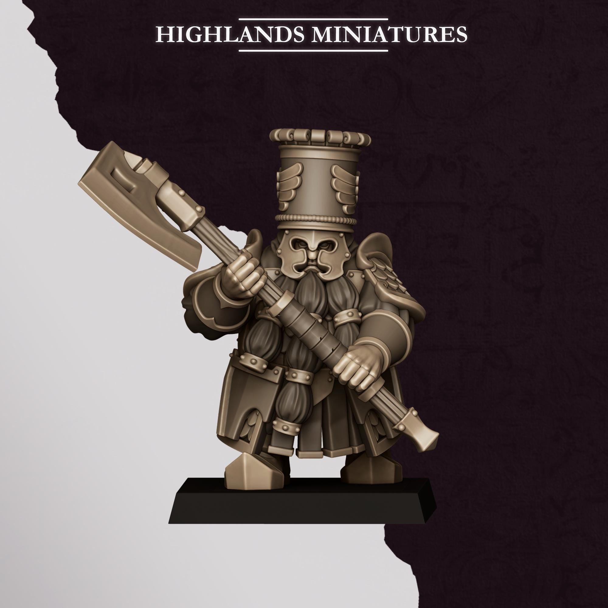 Sons of Marduk Heavy Guard with Great Weapons  - in 12k- by Highlands Miniatures