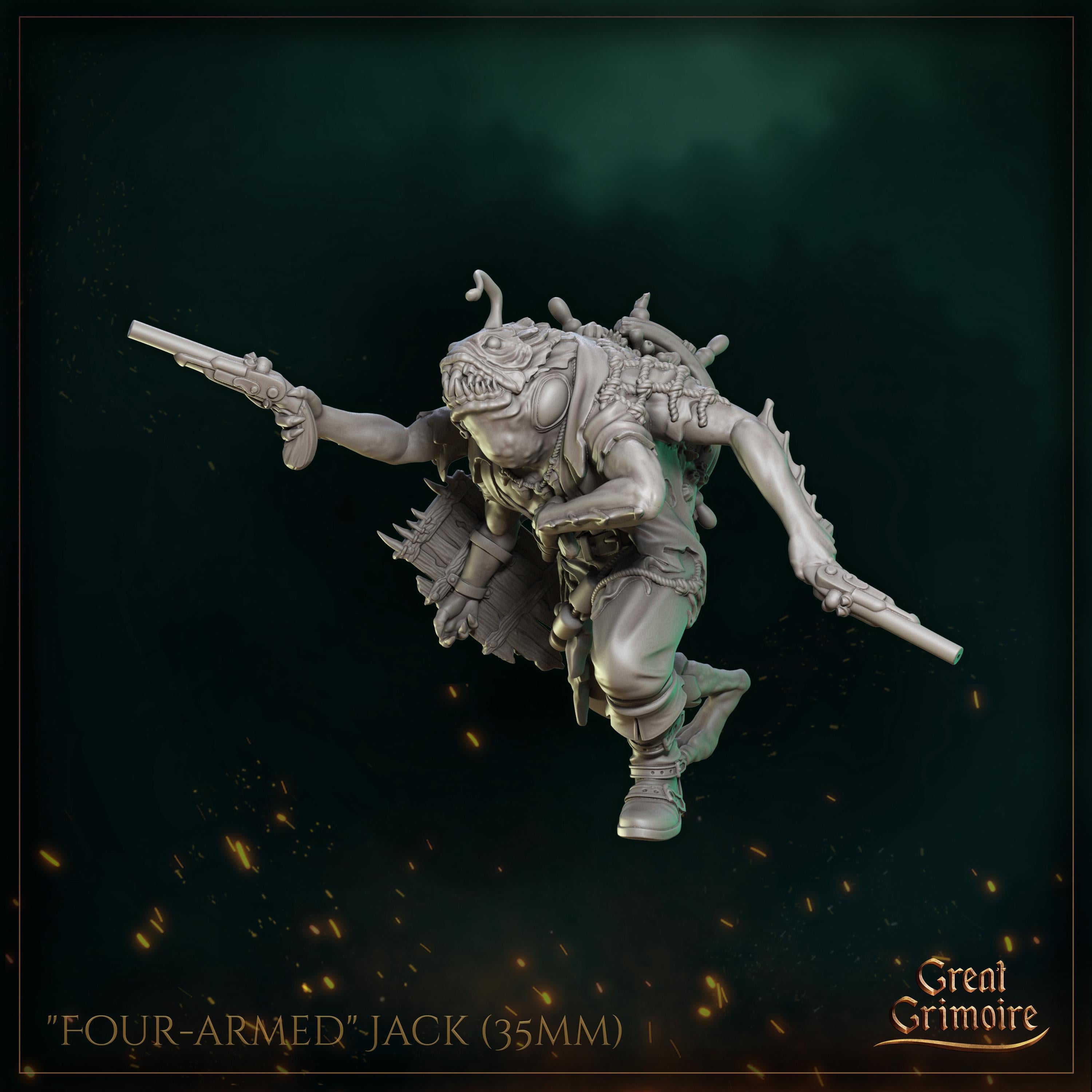 Four-armed Jack - in 12k - by Great Grimoire