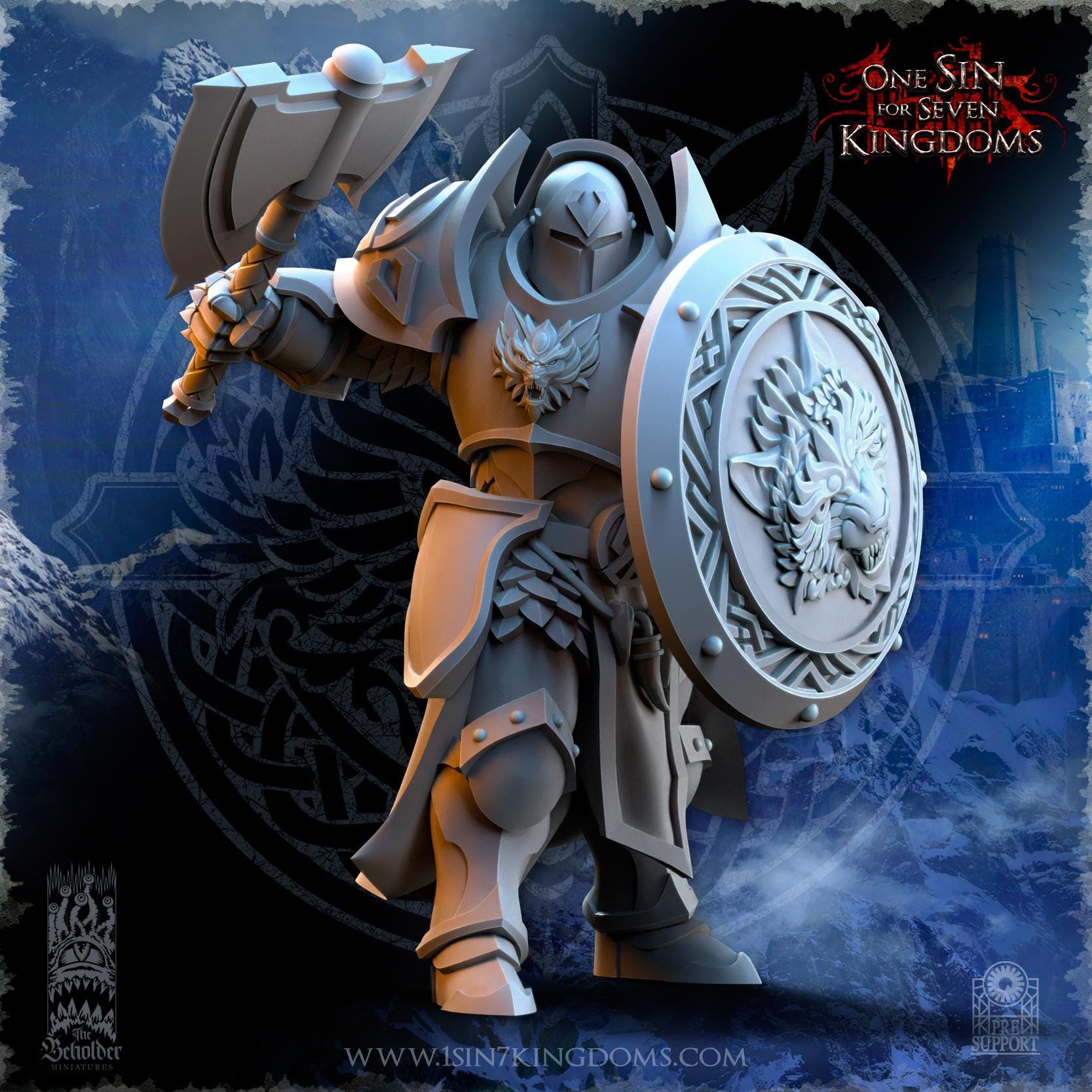 Stormwolves Punishers with Axes - in 12k- by TheBeholderMiniatures