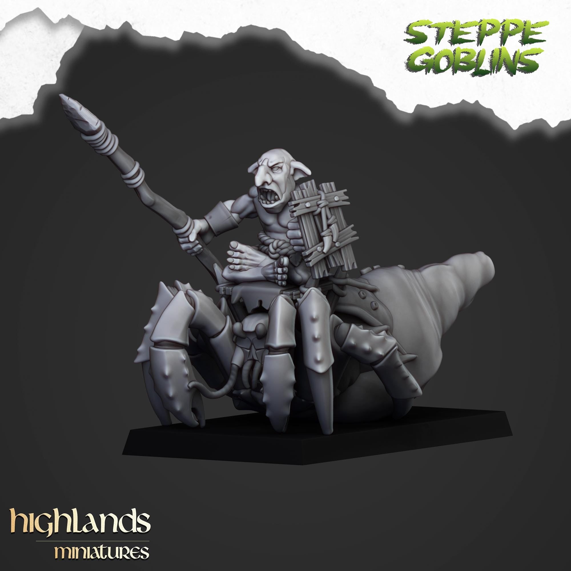 Mounted Coast Goblins  - in 12k- by Highlands Miniatures