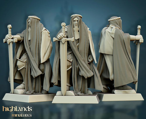 Crusaders Command Group - in 12k- by Highlands Miniatures