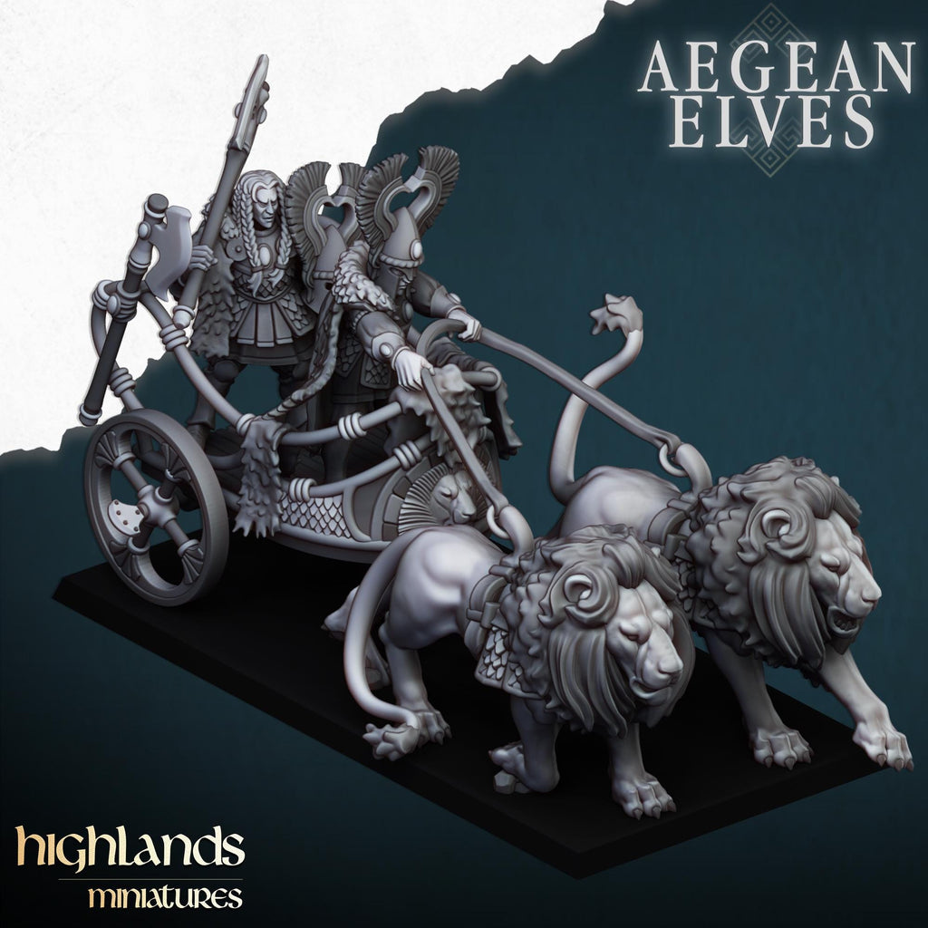 Nemean Lions Chariot - in 12k- by Highlands Miniatures