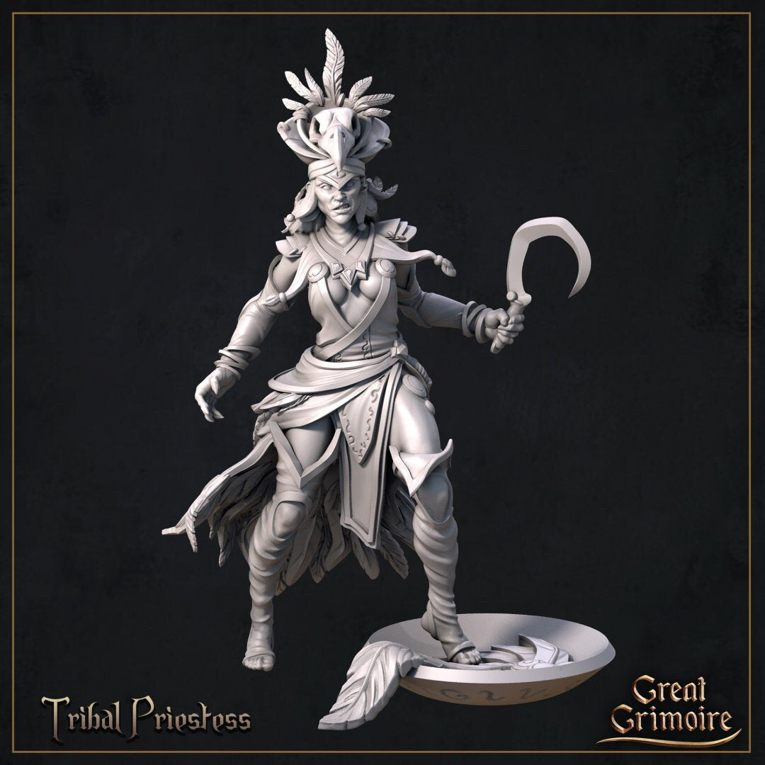Tribal Priestess - in 12k - by Great Grimoire