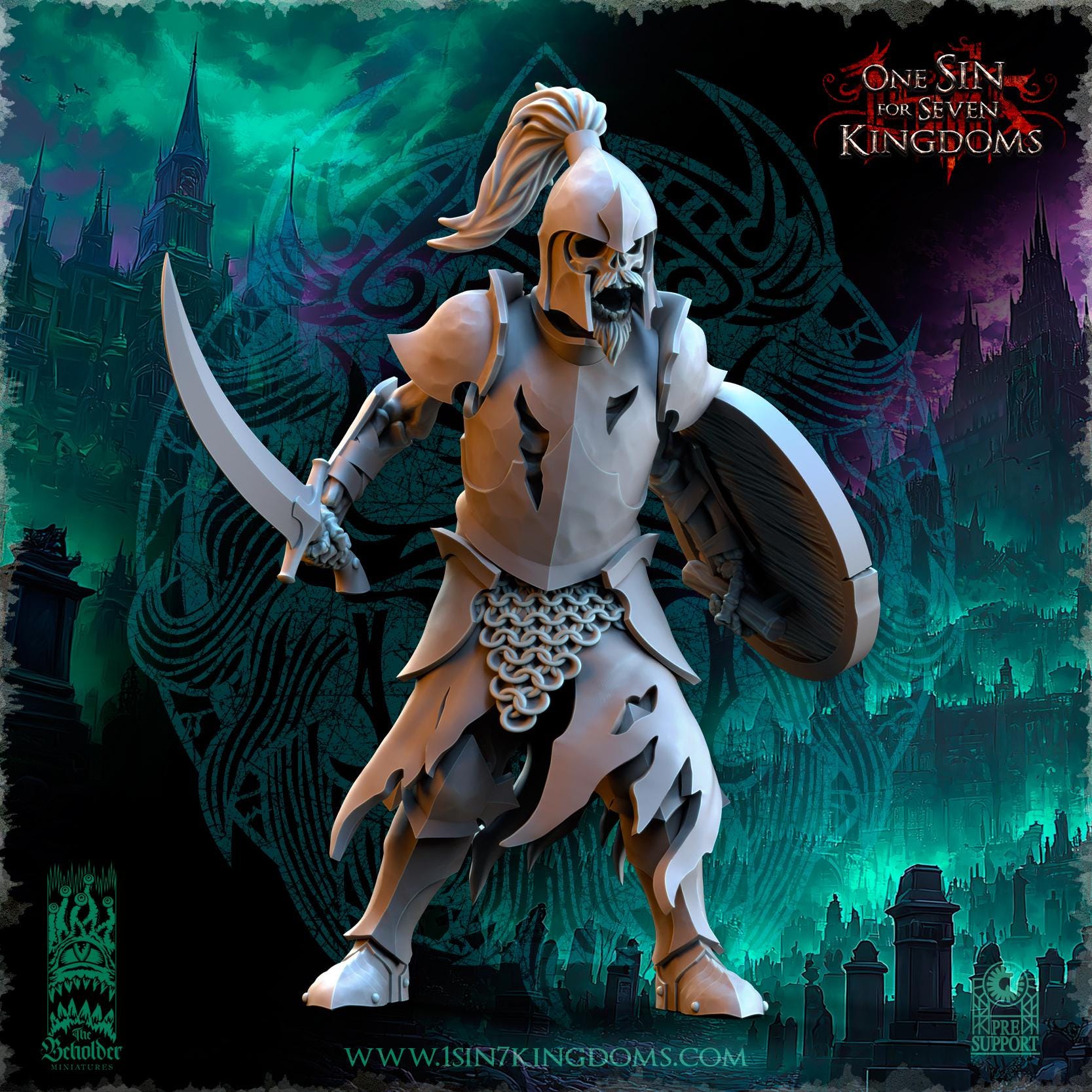 Undying Legions Warriors Command Group - in 12k- TheBeholderMiniatures