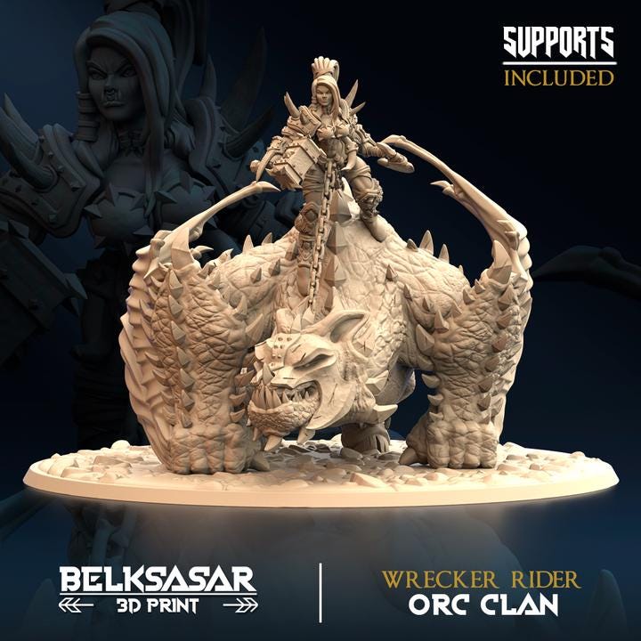 Dragon and Orc - wrecker rider - in 12k by Belksasar