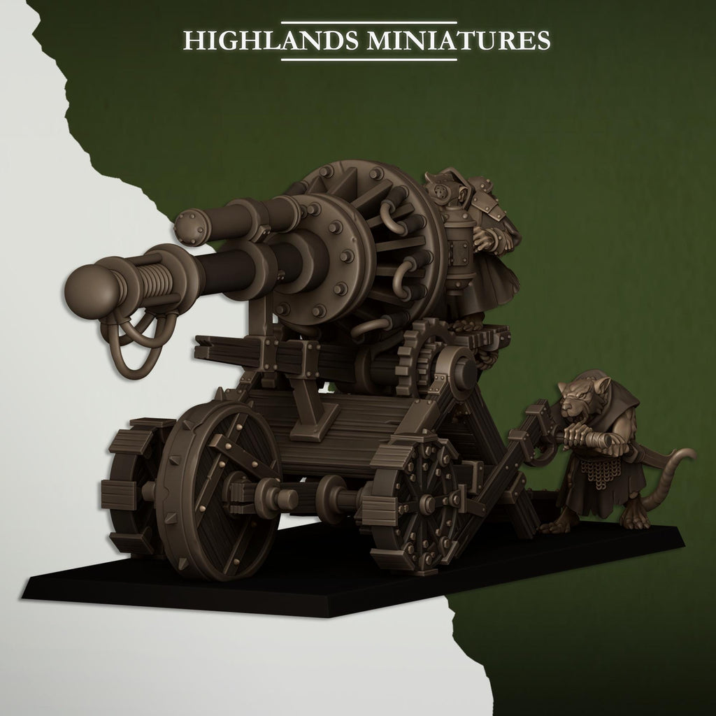 Sewer Vermin Cannon -in 12k- by - Highlands Miniatures