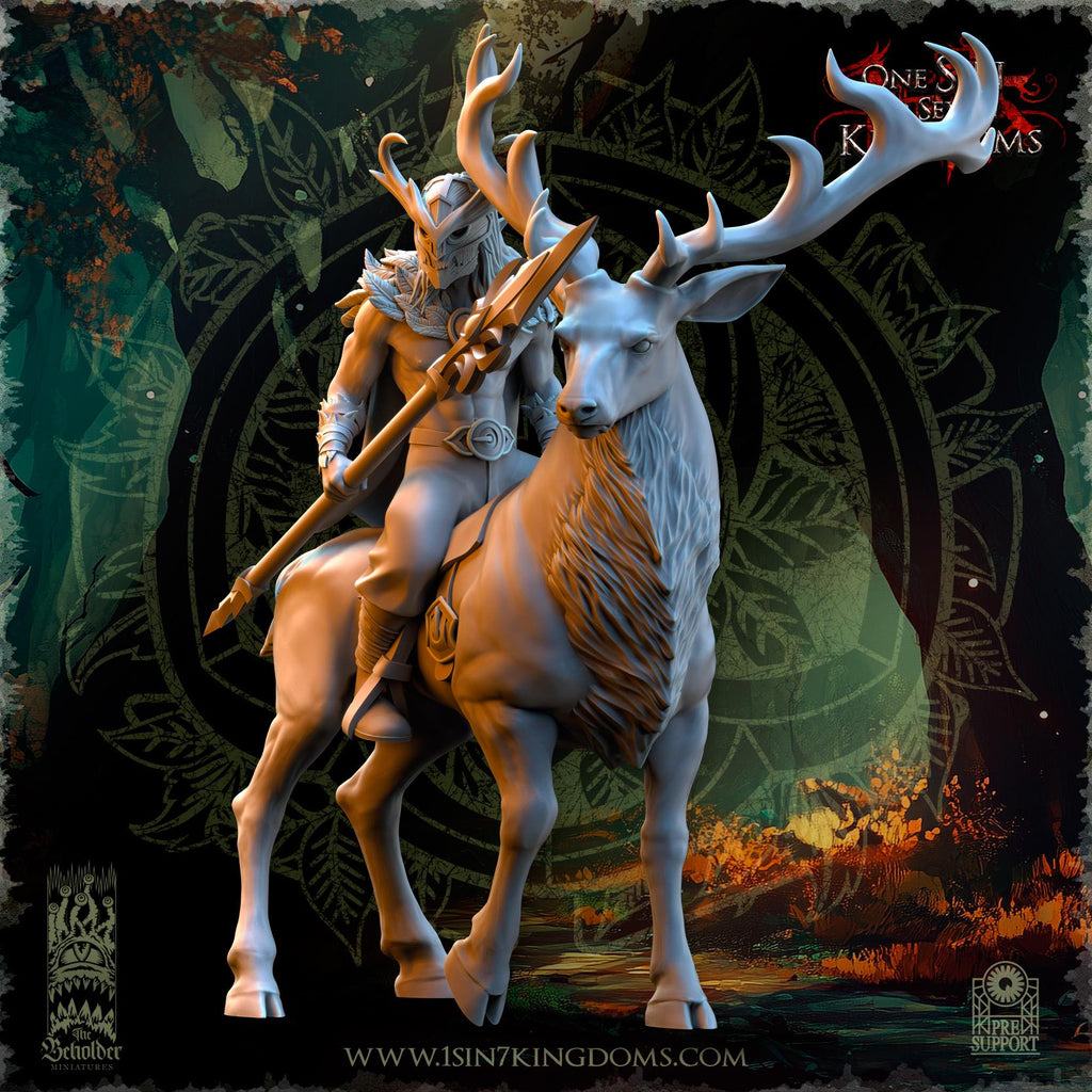 Evergreen Elves Deepwood Riders  - in 12k- by TheBeholderMiniatures