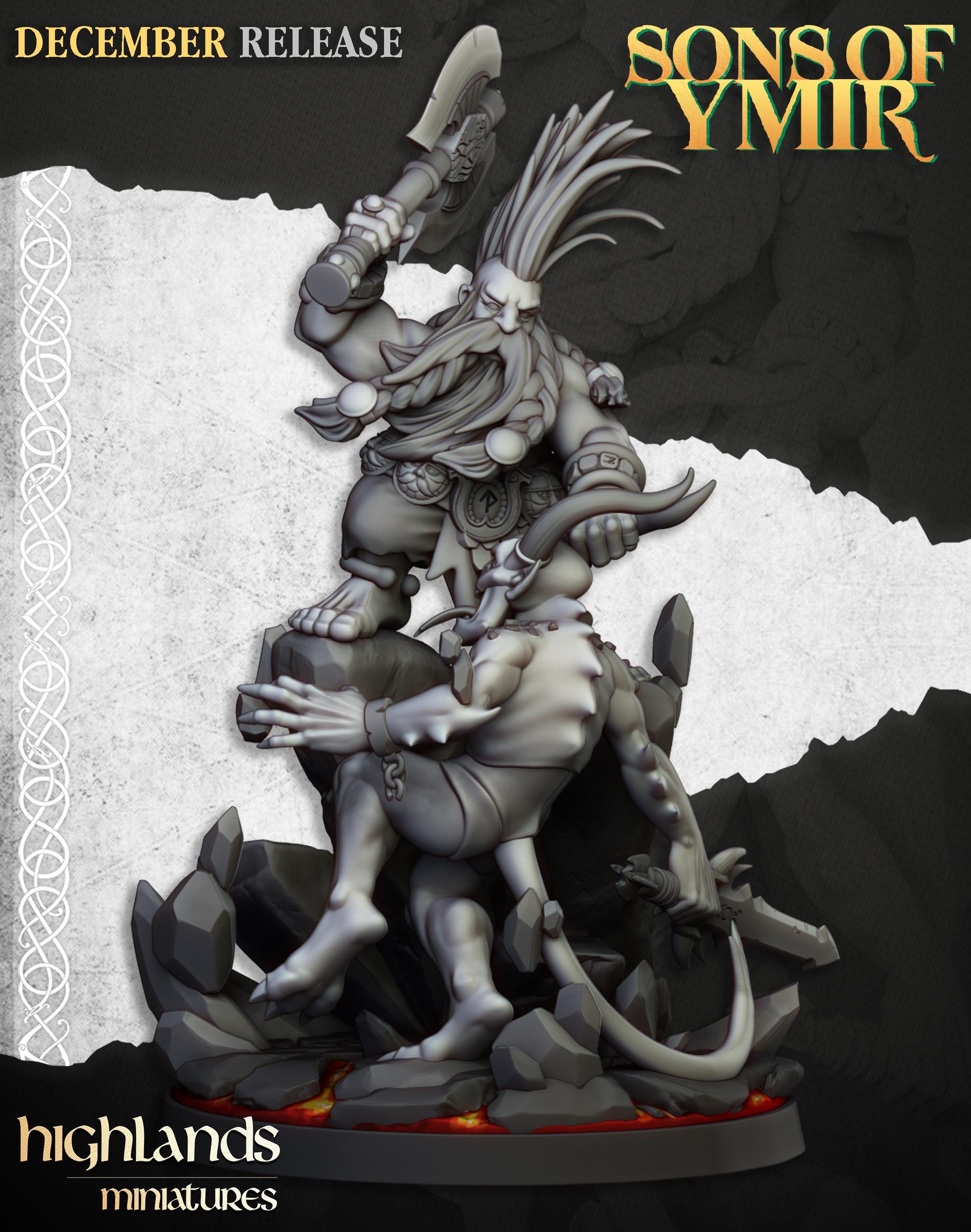 Dwarf Demonseeker  - in 12k- by Highlands Miniatures