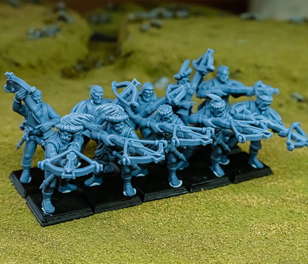 Sunland Arquebusiers and Crossbowmen - in 12k- by Highlands Miniatures