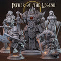 Father of the legend - 5 models - By HardWitch Games - 8k - 32mm,100mm