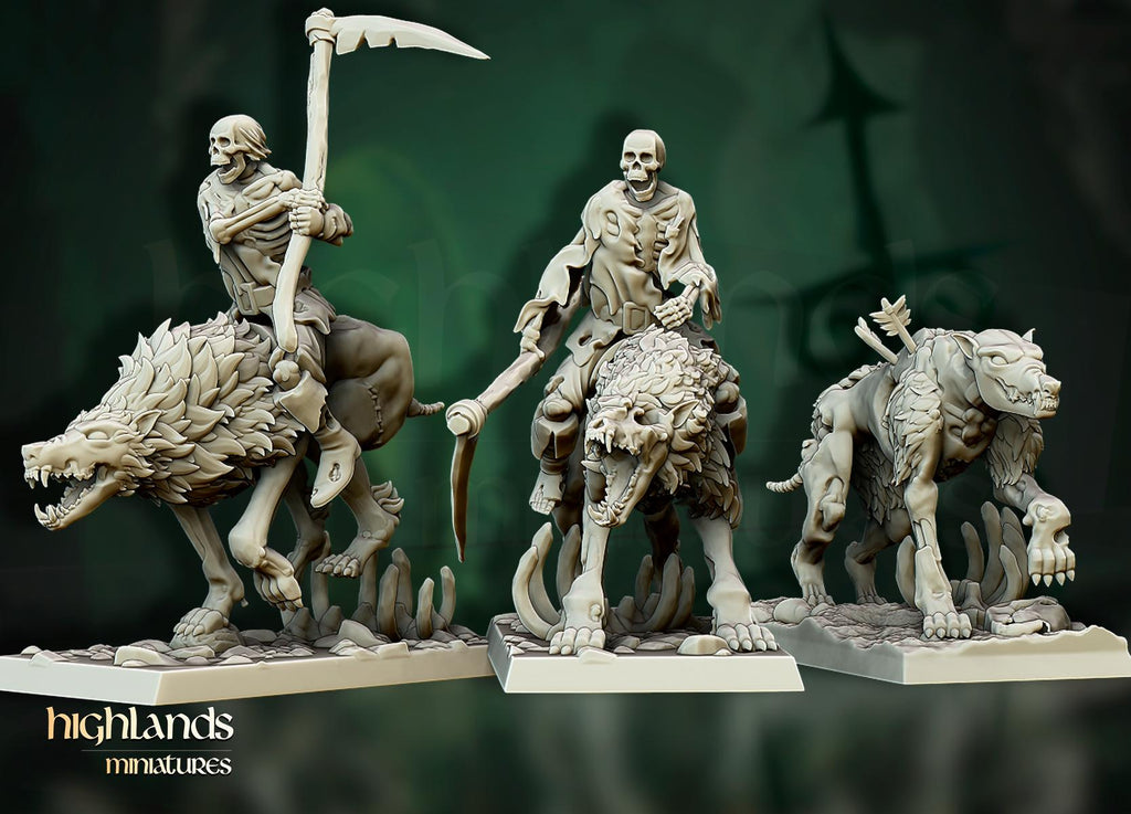 Direwolves Unit - 14 models - in 12k- by Highlands Miniatures
